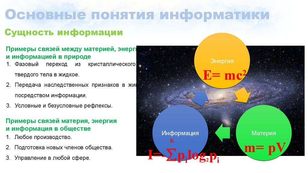 Картина мира и информация проект