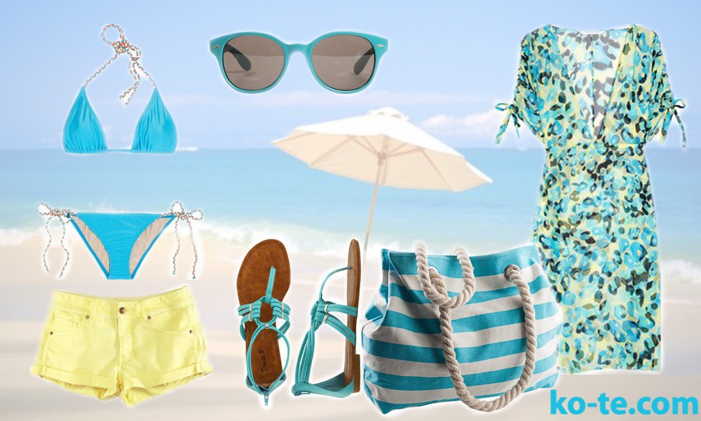 Купить летнее л. Летние вещи. Вещи для летнего отдыха. Комплекты одежды для пляжа. Вещи на пляже.