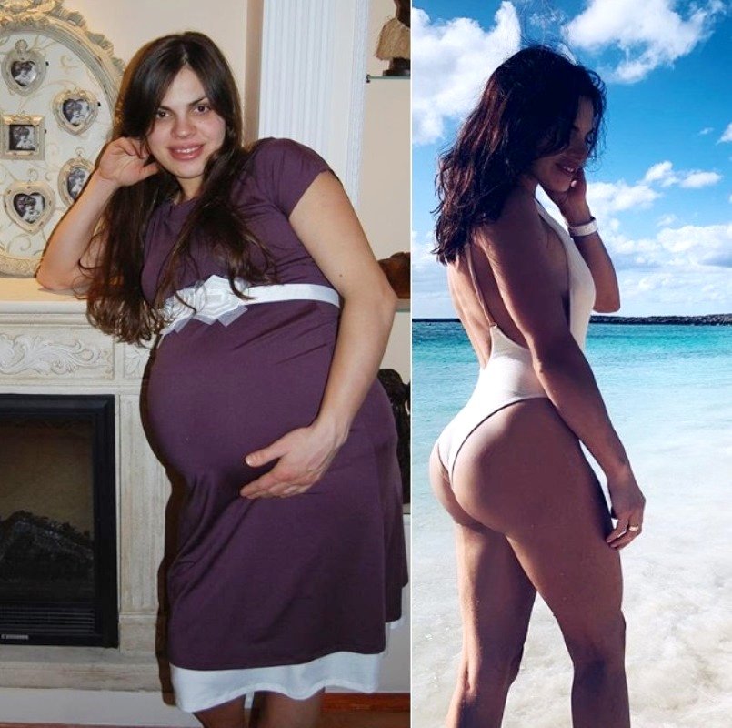 Фото беременные до и после родов фото