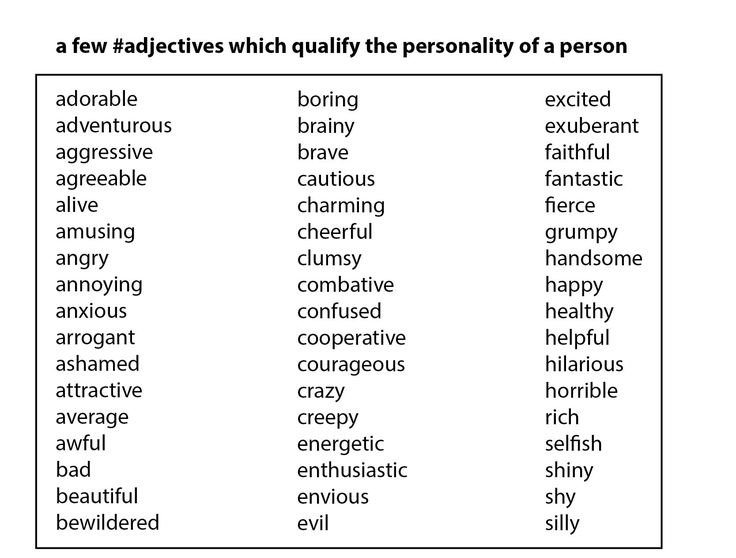 Adjectives