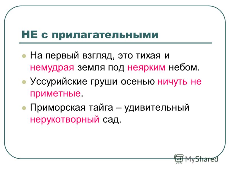 Прилагательные потому что. Не с прилагательными. Предложения с прилагательными. Прилагательные с не. Не с прилагательными словосочетания.