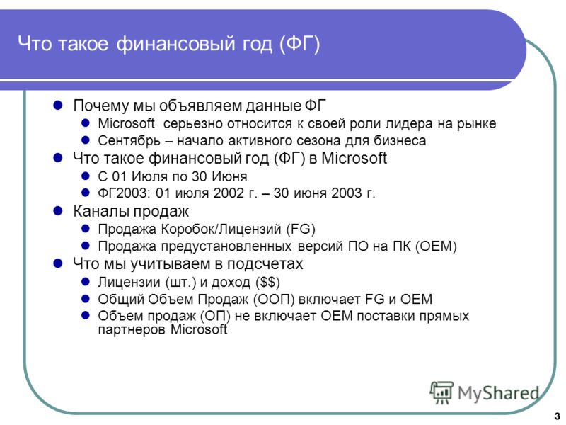 Финансовый код 6. Финансовый год.