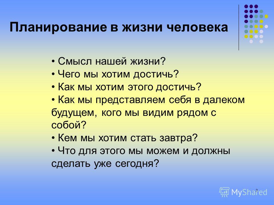 Планы на жизнь. Планирование в жизни человека. Как планировать жизнь.