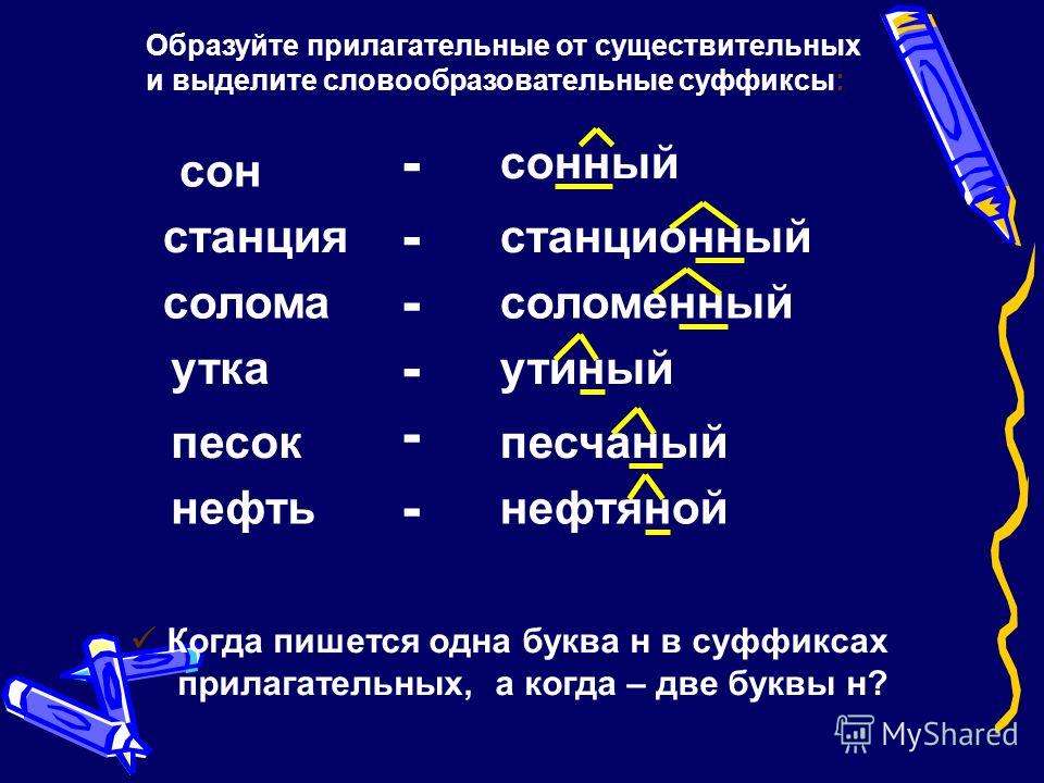 Образуй от существительного имена прилагательные. Суффиксы имен прилагательных образованных от существительных. Одна буква н в суффиксах прилагательных. Образование прилагательных от существительных. Прилагательное образованное от существительного.