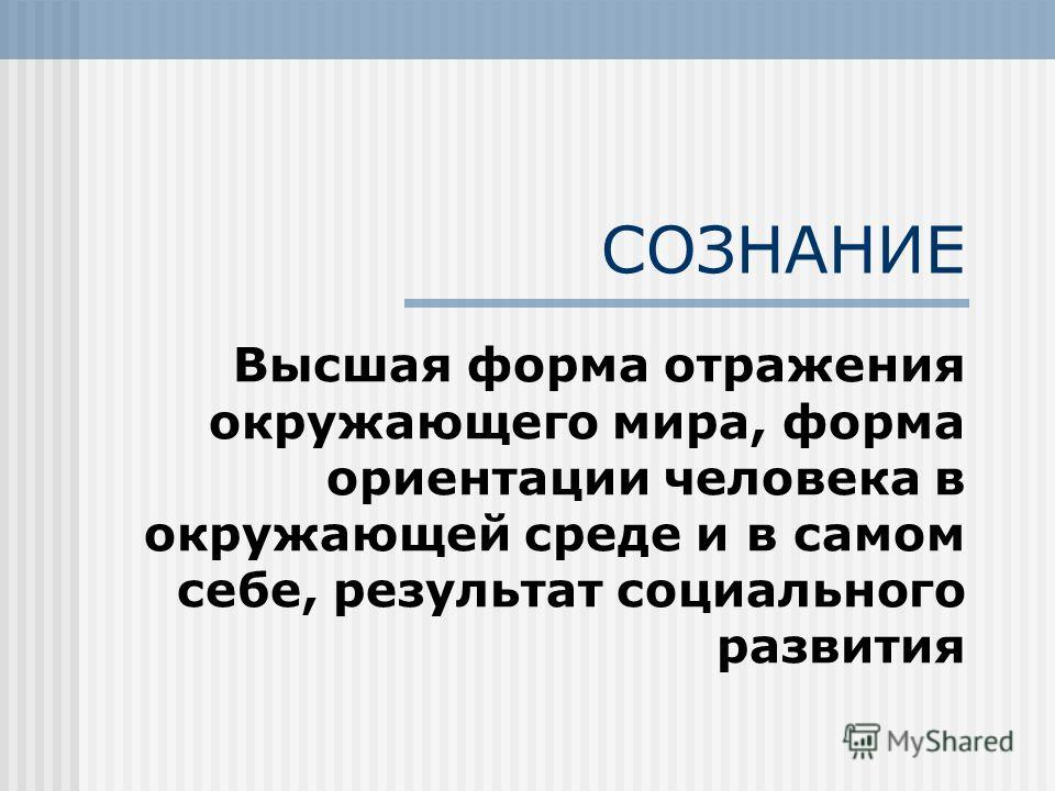 Высшая форма отражения