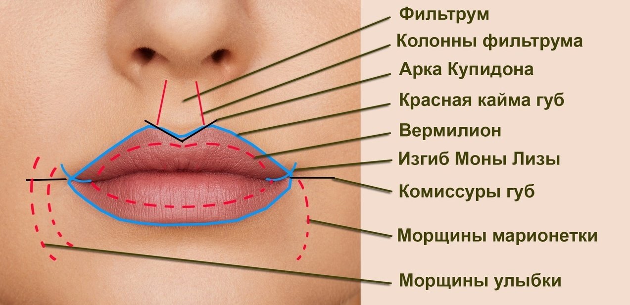 Левый угол рта
