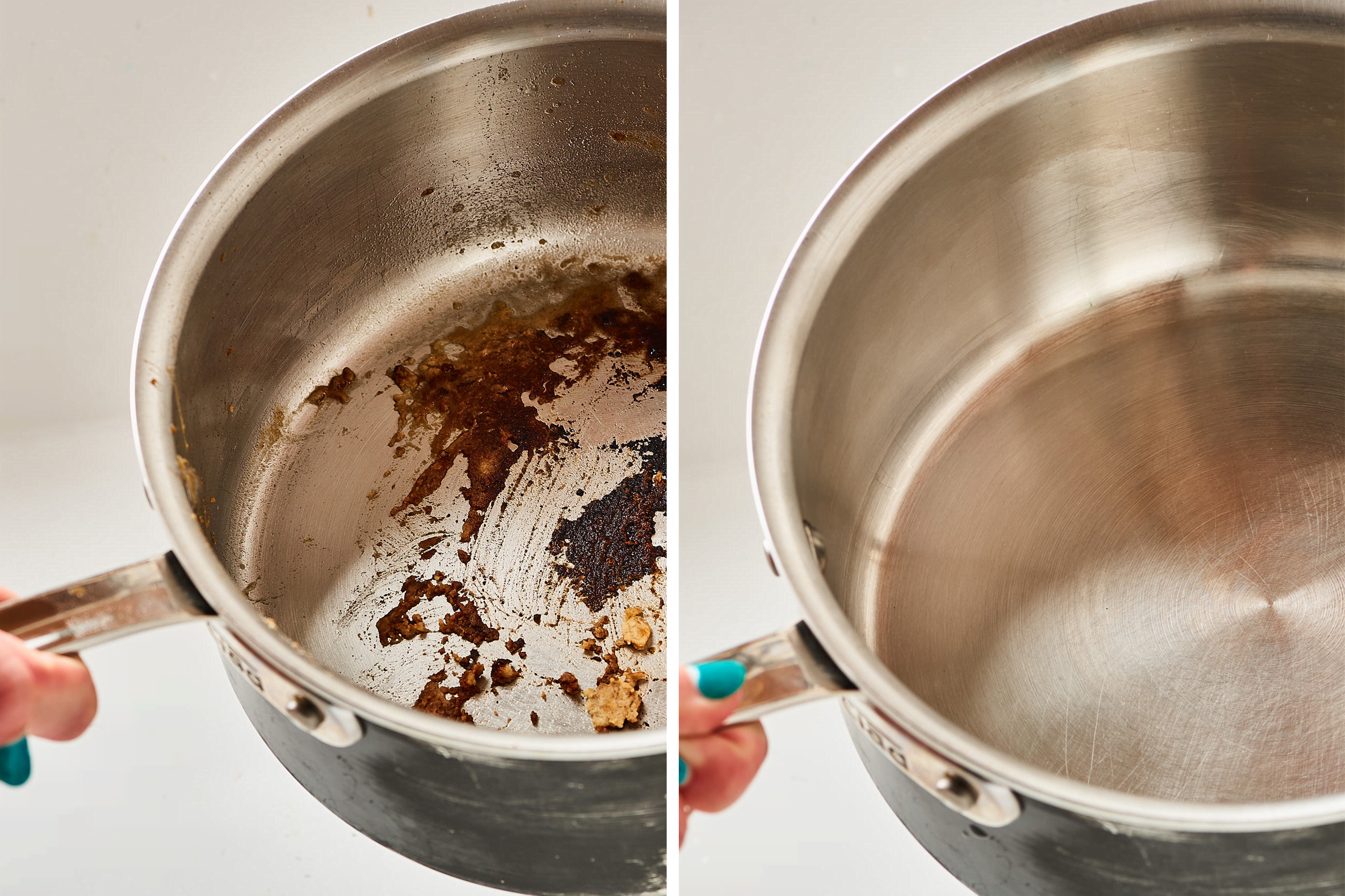 Восстановление после очистки. Накипь в кастрюле. Пригорела кастрюля. Пригоревшая посуда до и после. Пригорела алюминиевая кастрюля.