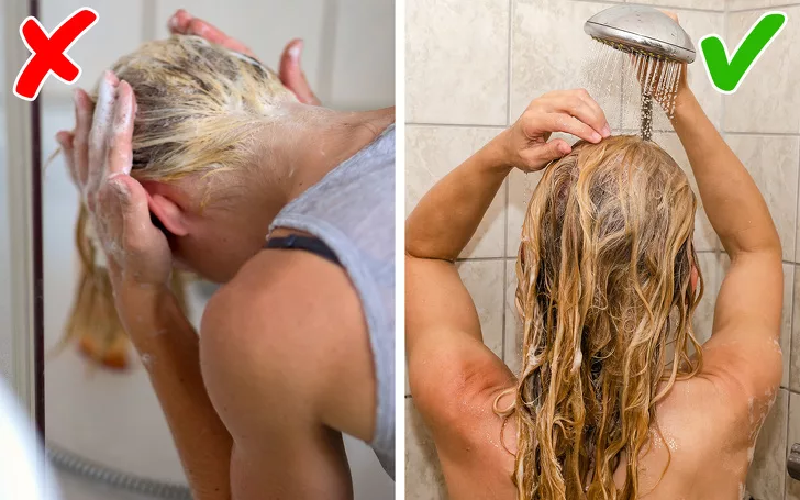 Почему голова грязная после мытья. Мытье волос. Волосы в ванной. Намыленные волосы. Мытье волос в ванной.