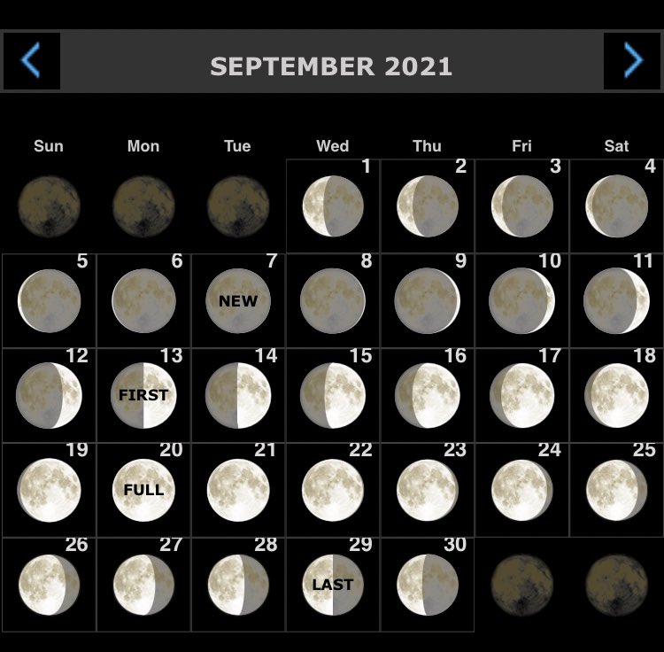 Луна 2021 фазы. Лунный календарь. Луна по дням. Лунный календарь на сентябрь 2021. Новолуние 1 лунный день.