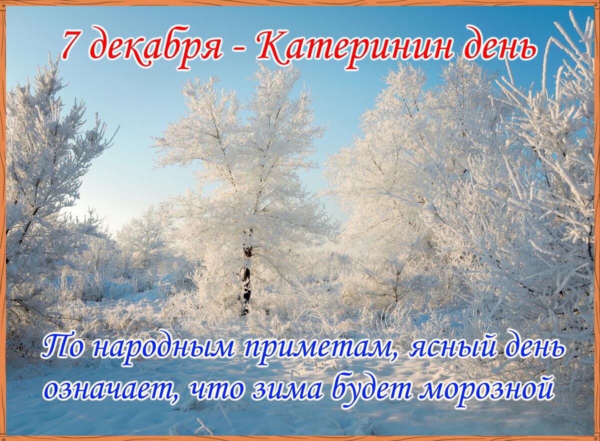 Народные приметы на 4 февраля 2024 года. Катерина Санница народный календарь. 7 Декабря народный календарь. 7 Декабря народные приметы. Народные праздники в декабре.