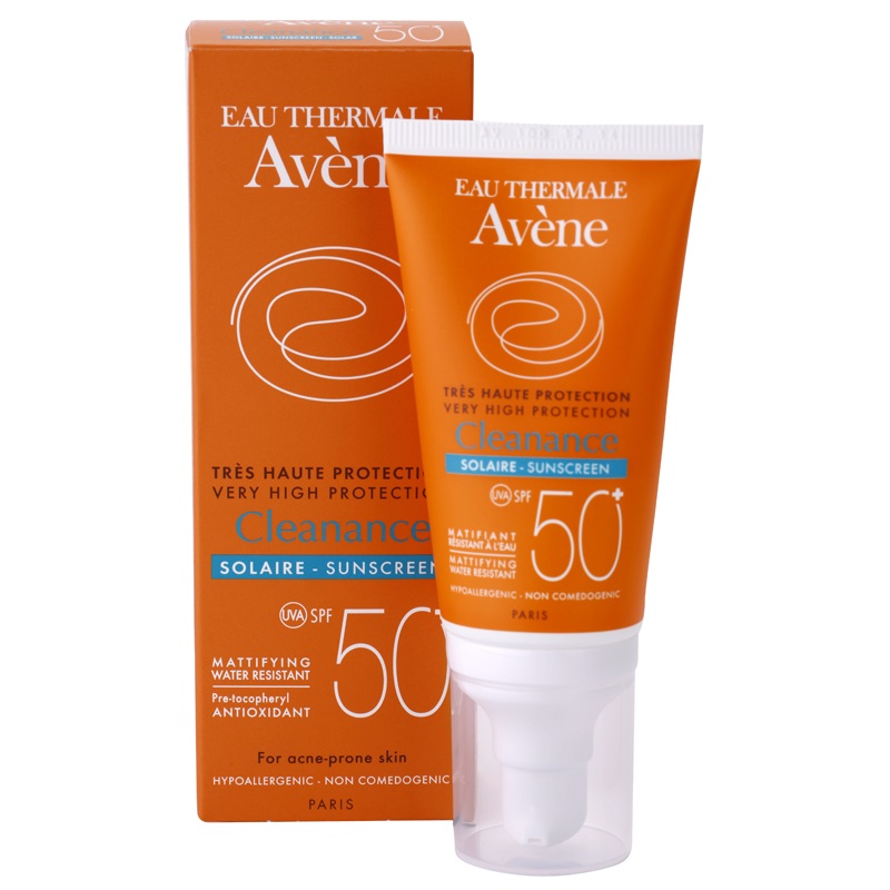 Солнцезащитный крем spf для жирной кожи. Авен клинанс СПФ. Avene 50. Avene Cleanance SPF 50. Авен SPF 50 для комбинированной кожи.